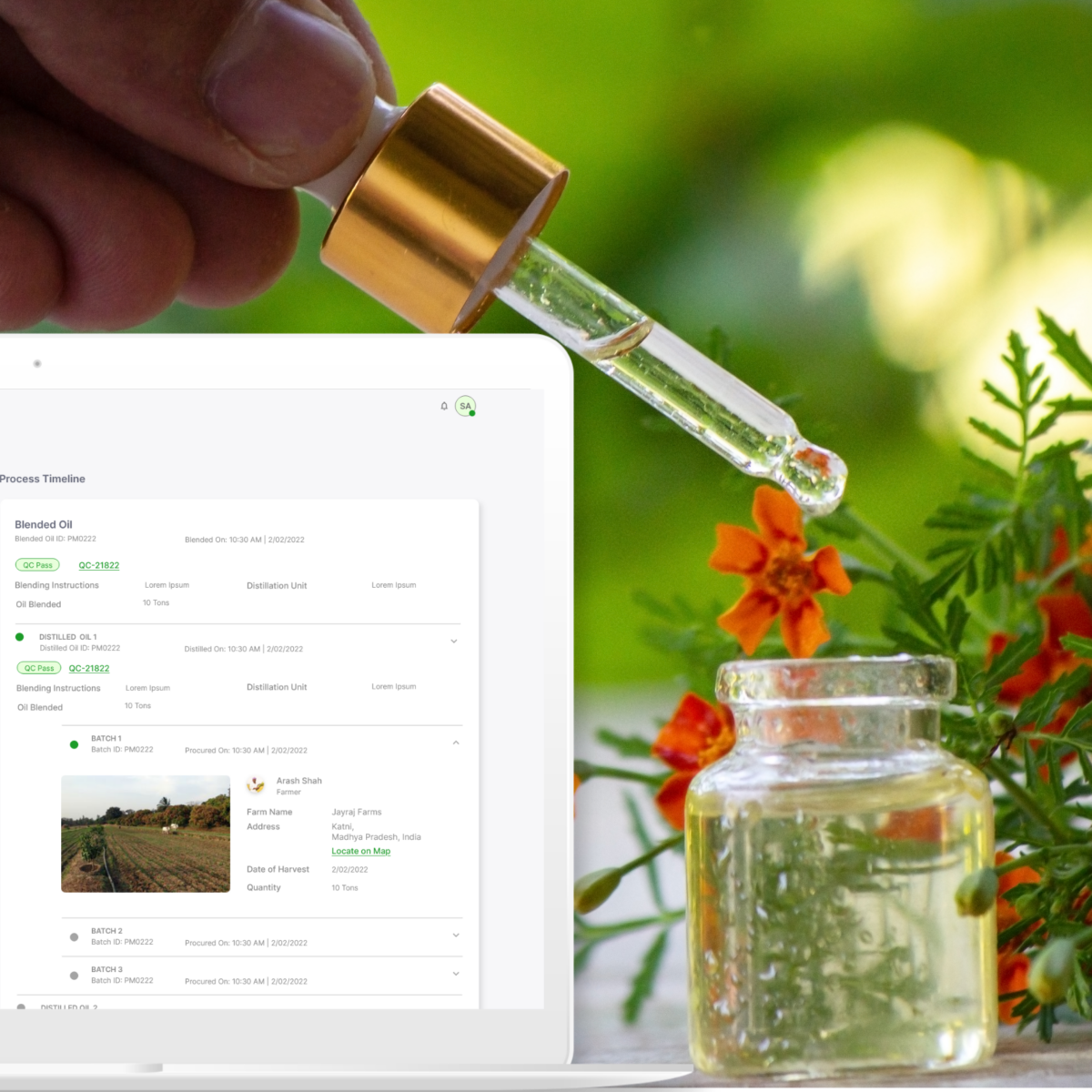 ERP Solution to track from farm to home